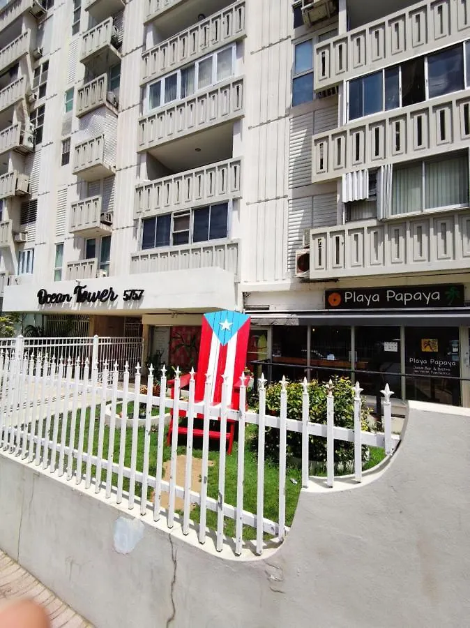 Ocean View Building + Pool, Next To Intercontinental Hotel . Best Location Isla Verde Beach San Juan Apartamento